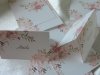 00181 - Virágmintás ültetőkártya - gyöngyházfényű kartonon